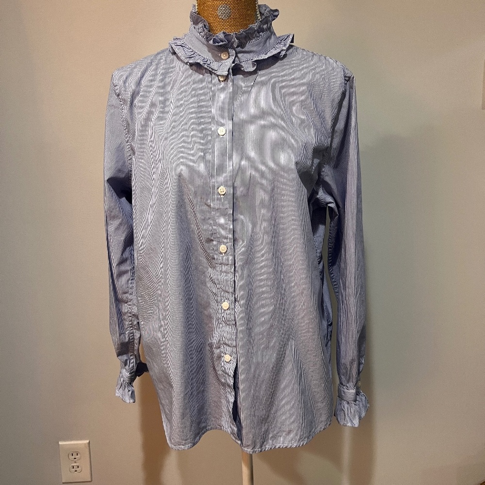 J Crew Women's Classic Button Down Shirt Size 14